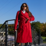 Демисезонный тренч Mila Nova Q-44 красный