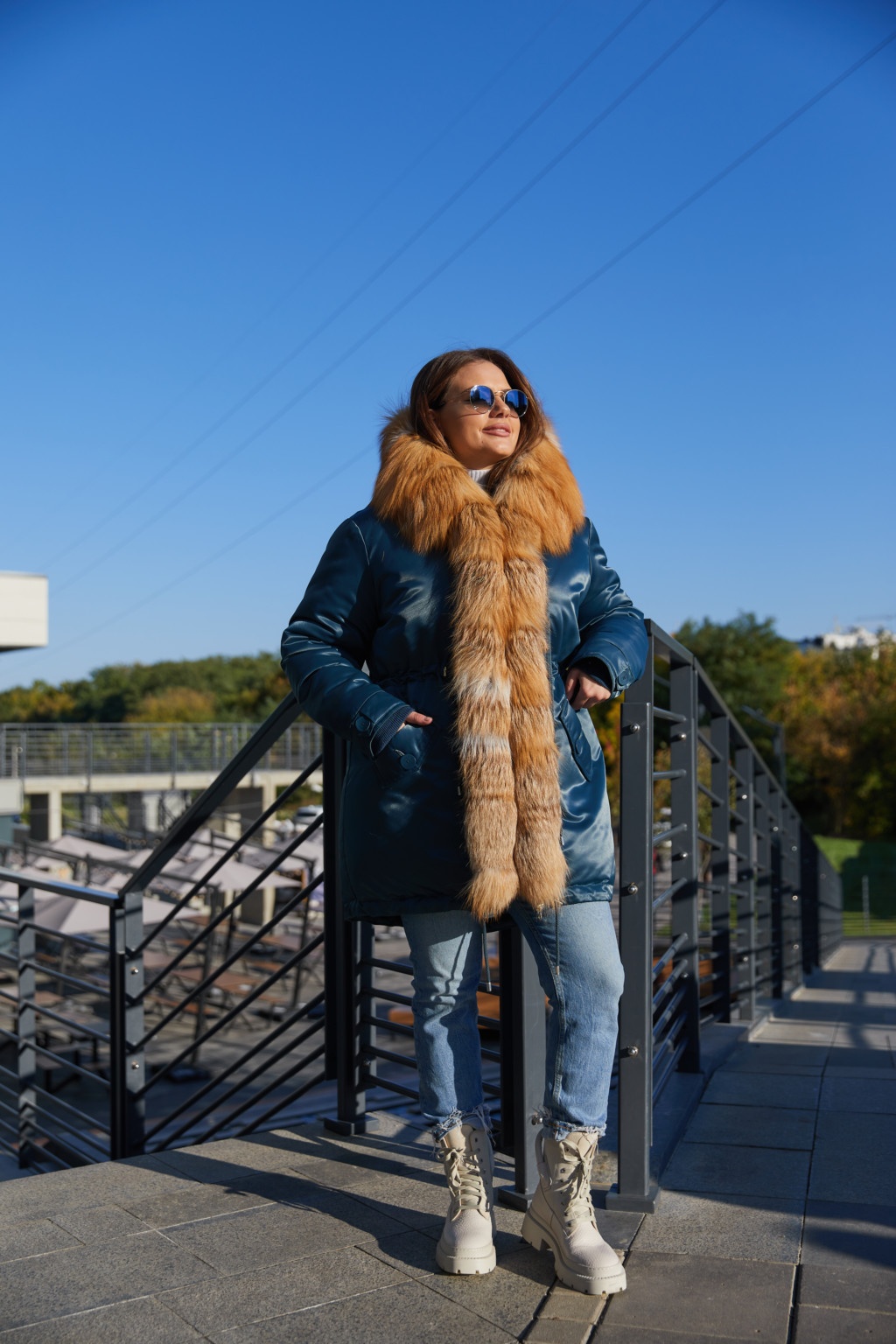 Зимняя парка Mila Nova П-96ех цвет морской волны — изображение 9