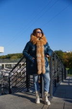 Зимняя парка Mila Nova П-96ех цвет морской волны — изображение 9