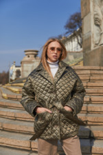 Демисезонная Куртка Mila Nova К-201 хаки