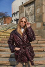 Демісезонна Куртка Mila Nova К-201 бордо - Зображення 3