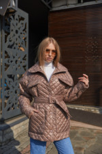 Демисезонная куртка Mila Nova К-191 капучино