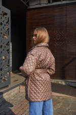 Демисезонная куртка Mila Nova К-191 капучино — изображение 2