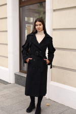 Демисезонное пальто Mila Nova ПВ-93 черное