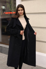 Демисезонное пальто Mila Nova ПВ-93 черное — изображение 6