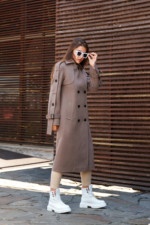 Демисезонное пальто Mila Nova ПВ-93 капучино — изображение 3