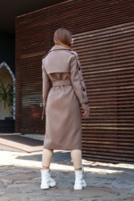 Демисезонное пальто Mila Nova ПВ-93 капучино — изображение 5