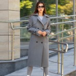 Демисезонное пальто Mila Nova ПВ-93 темно-серое