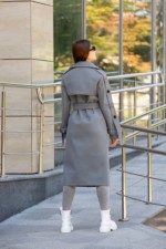 Демісезонне пальто Mila Nova ПВ-93 темно-сіре - Зображення 3