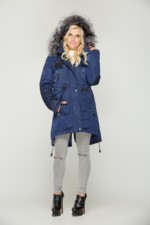 Зимняя парка Mila Nova К-7 синий — изображение 2