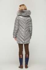Зимний пуховик Mila Nova К-53 серый — изображение 2