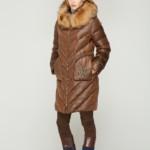 Зимний пуховик Mila Nova К-53 шоколад