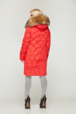 Зимний пуховик Mila Nova К-55 красный — изображение 3
