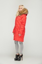 Зимний пуховик Mila Nova К-55 красный — изображение 2