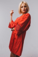 Демисезонный Плащ Mila Nova А-12пл коралл — изображение 4