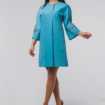 Демисезонный Плащ Mila Nova А-12пл голубой