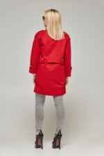 Демисезонный плащ Mila Nova Q-27 красный — изображение 2