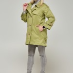 Демисезонный плащ Mila Nova Q-27 оливка