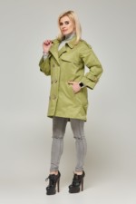 Демисезонный плащ Mila Nova Q-27 оливка