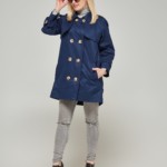 Демисезонный плащ Mila Nova Q-27 синий