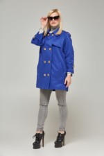 Демисезонный плащ Mila Nova Q-27 электрик