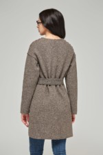 Демисезонное пальто Mila Nova ПВ-46 капучино — изображение 4