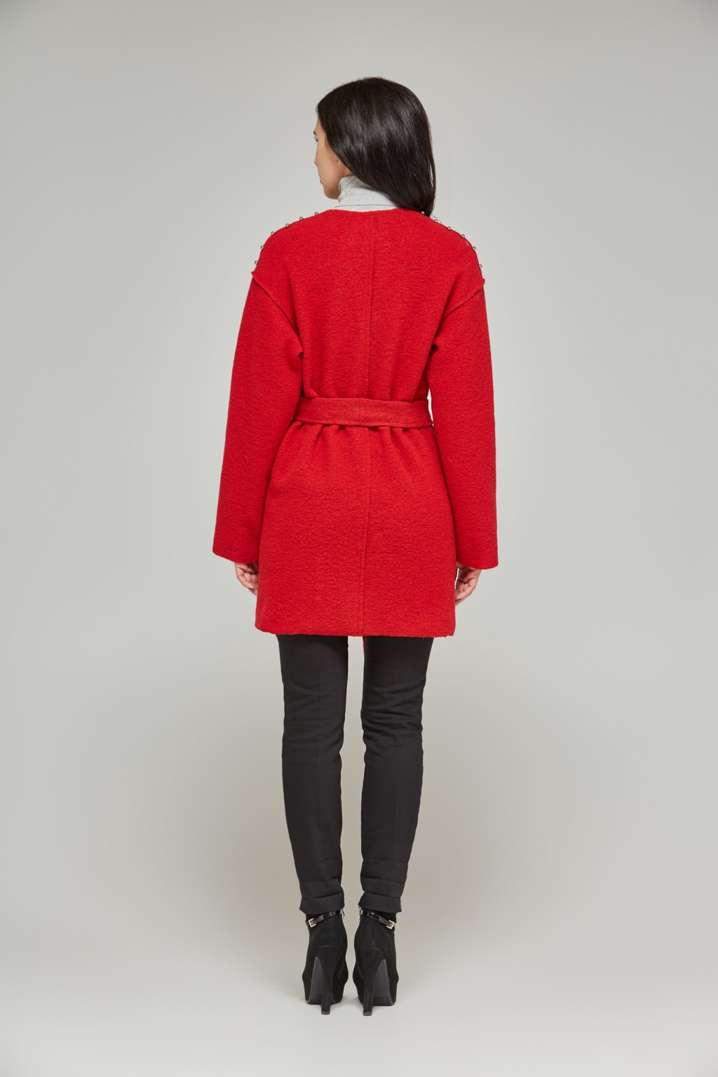 Демісезонне пальто Mila Nova ПВ-46 червоний - Зображення 2