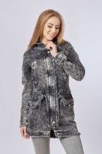 Джинсова куртка Mila Nova Q-14 світло-сірий - Зображення 2