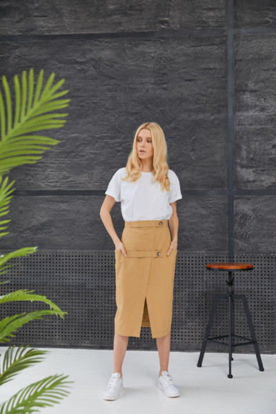 Летняя юбка Mila Nova J-5 кемел