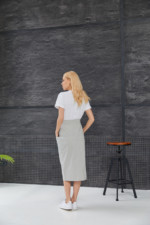 Летняя юбка Mila Nova J-5 серый — изображение 2