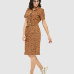 Летнее платье Mila Nova J-17 коричневое