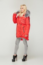 Зимняя парка Mila Nova К-7 красный — изображение 2