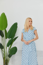 Летнее платье Mila Nova Ф-82 голубой горох — изображение 2