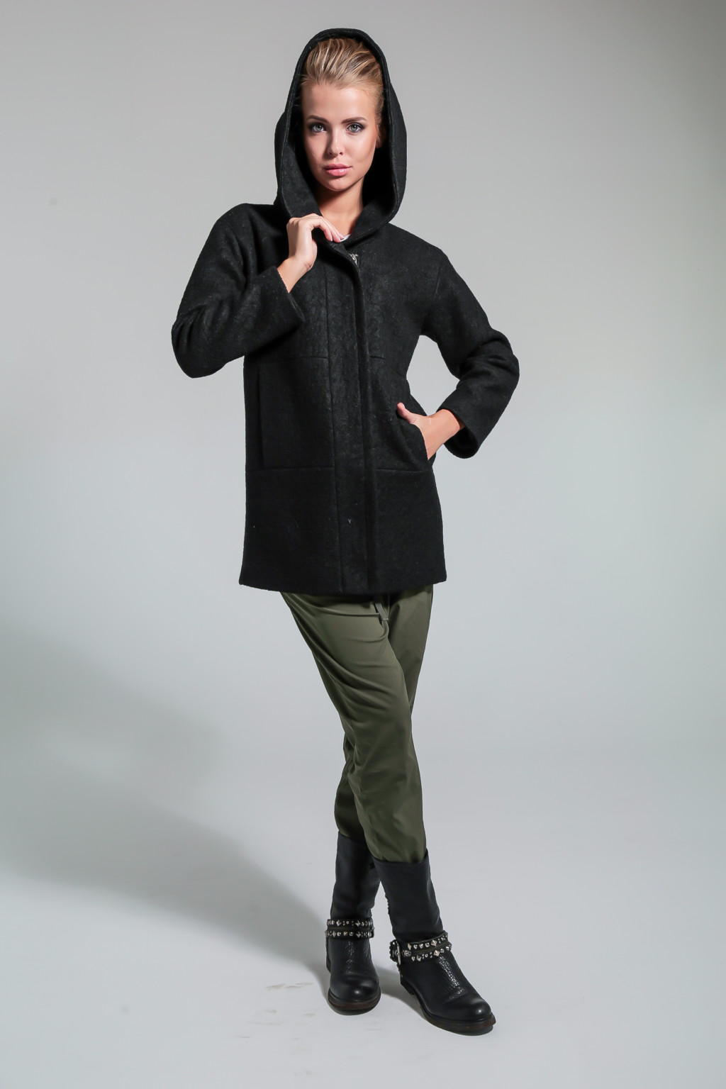 Демисезонное пальто Mila Nova З-26 черный — изображение 1