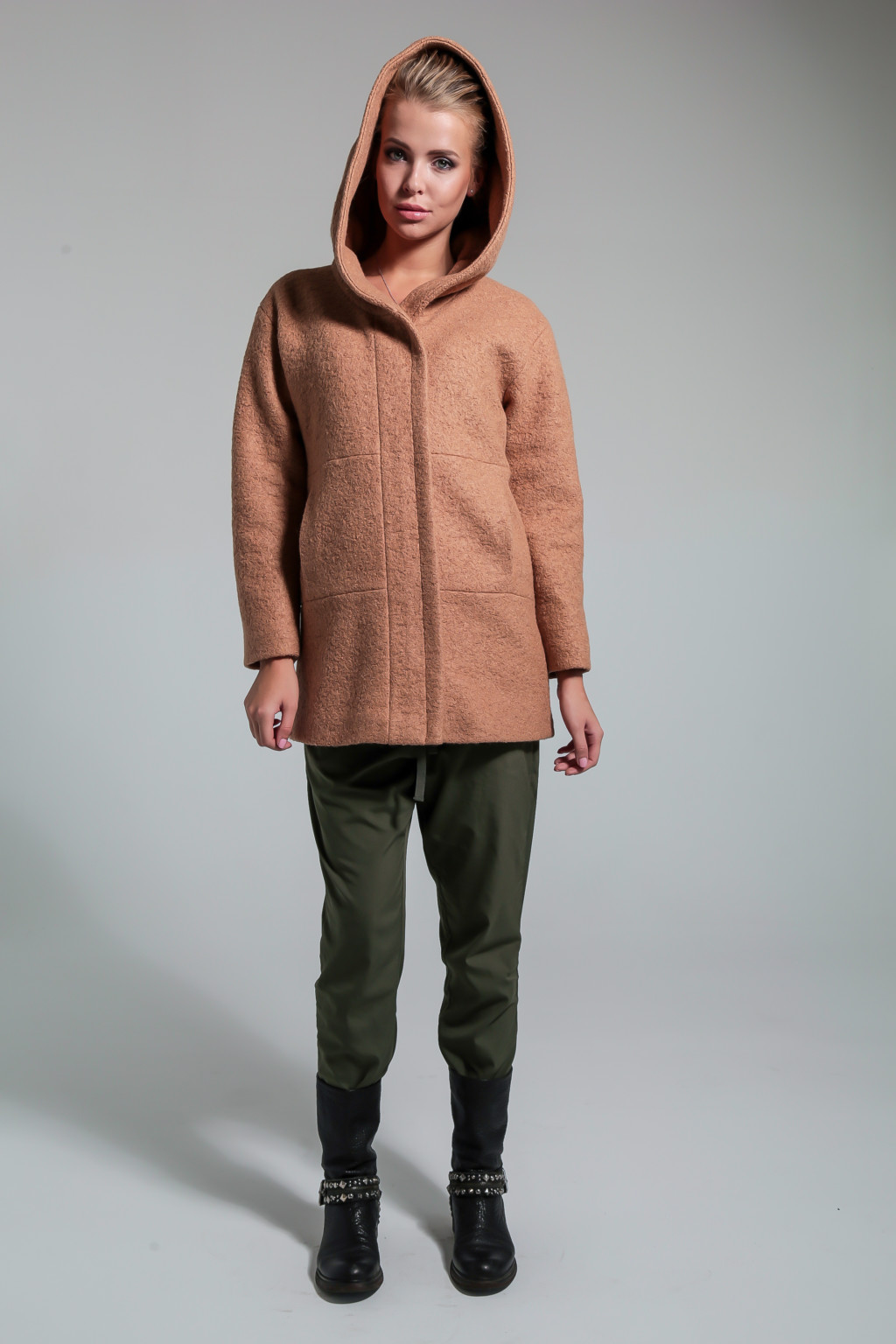 Демисезонное пальто Mila Nova З-26 бежевый — изображение 1