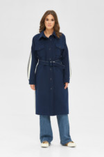 Демисезонное пальто Mila Nova ПВ-244 синий