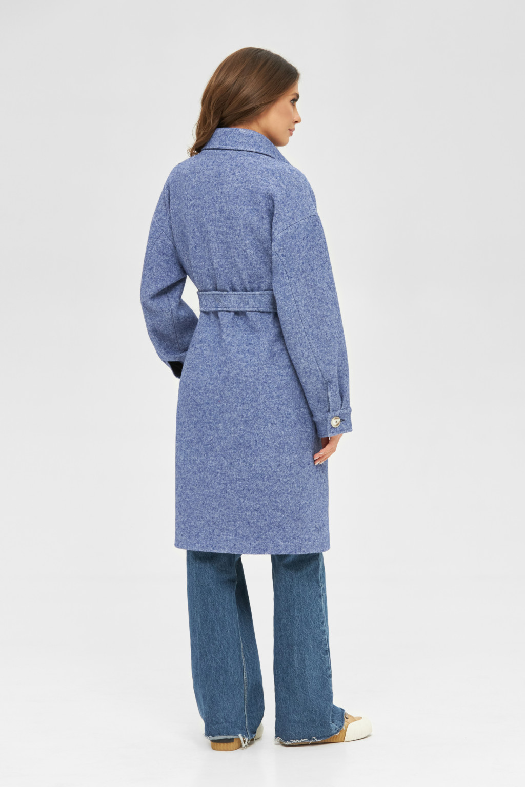 Демисезонное пальто Mila Nova ПВ-251 синий — изображение 2