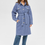 Демисезонное пальто Mila Nova ПВ-251 синий