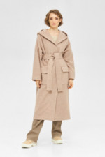 Демисезонное пальто Mila Nova ПВ-239 бежевый