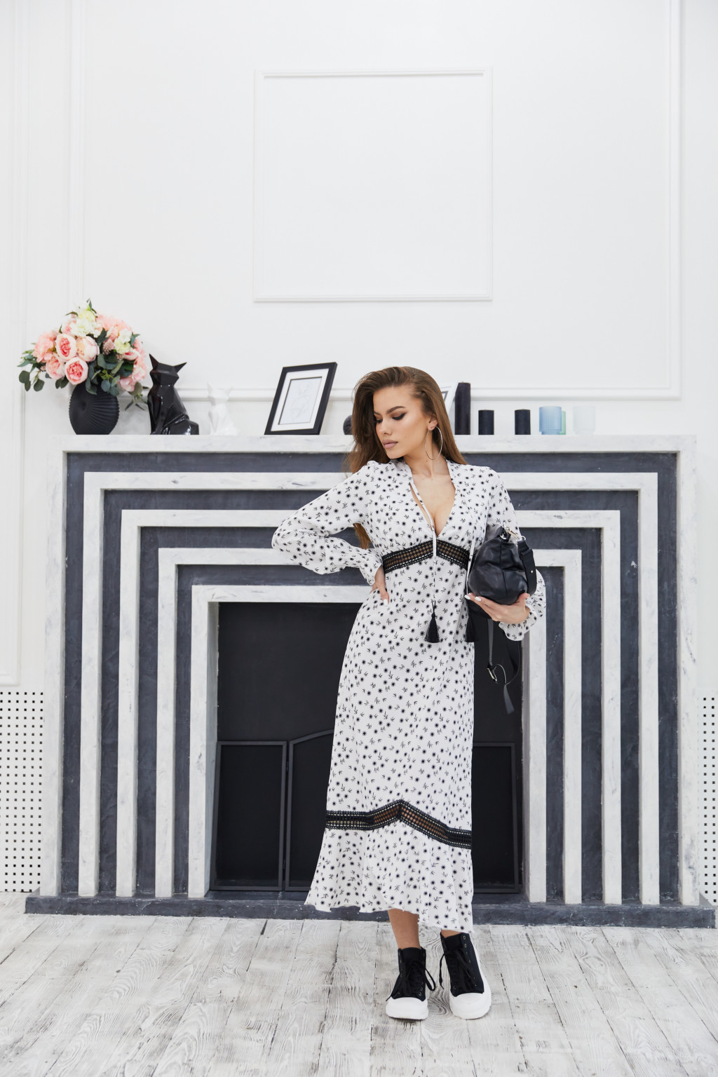 Летнее платье Mila Nova Ф-123 белое — изображение 1