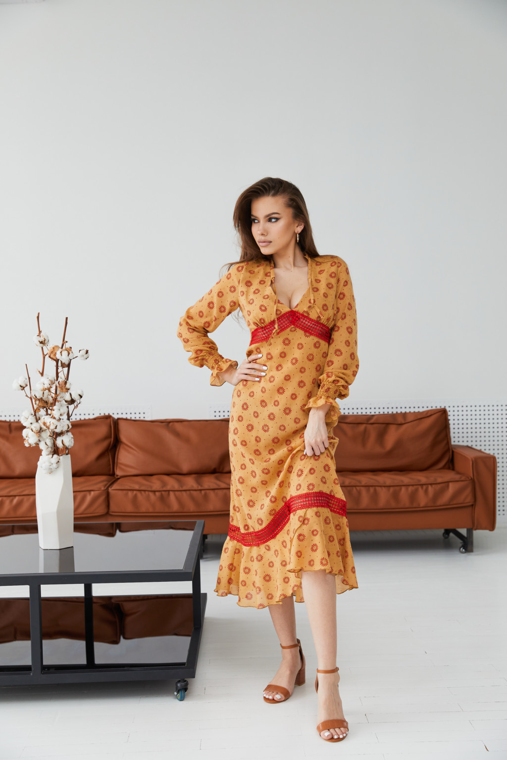 Літня сукня Mila Nova Ф-123 жовте - Зображення 1