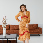 Летнее платье Mila Nova Ф-123 желтое