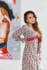 Летнее платье Mila Nova Ф-123 серое — изображение 2