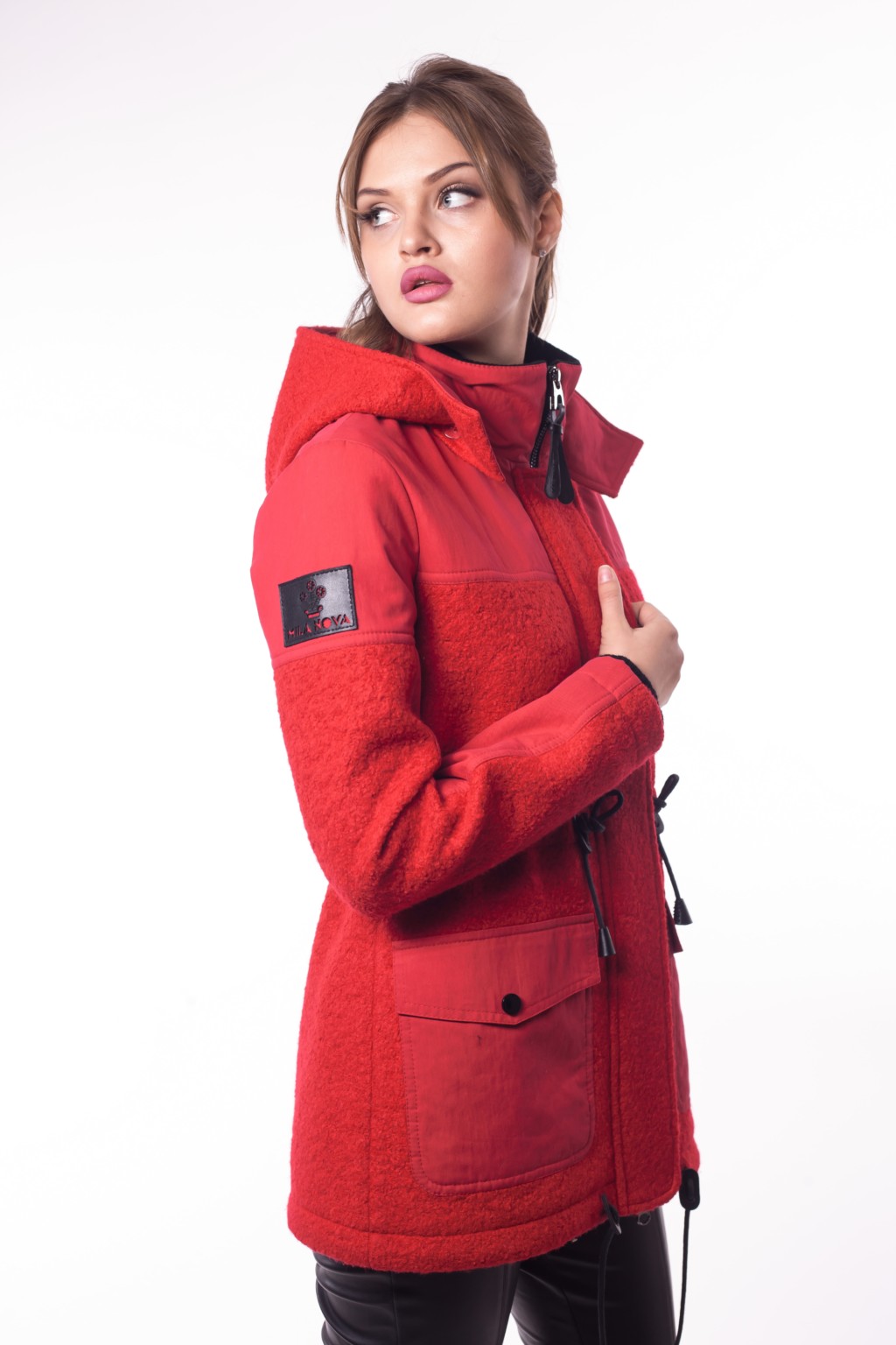 Демісезонна парка Mila Nova С-34 червоний - Зображення 2