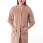 Демисезонное пальто Mila Nova С-33 бежевый