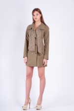 Демисезонный тренч Mila Nova С-68 хаки — изображение 2