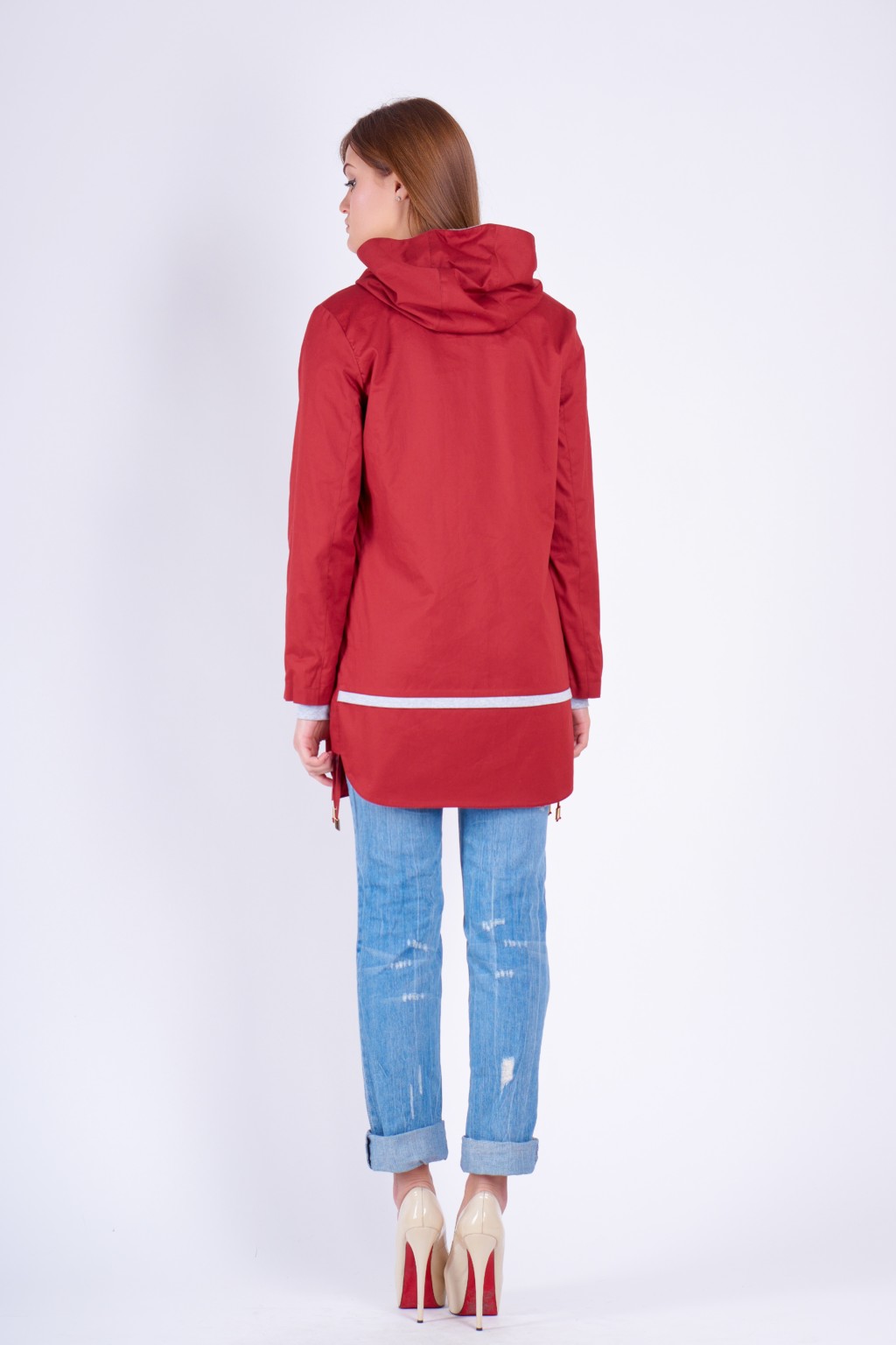 Демисезонный плащ Mila Nova С-67 терракот — изображение 3