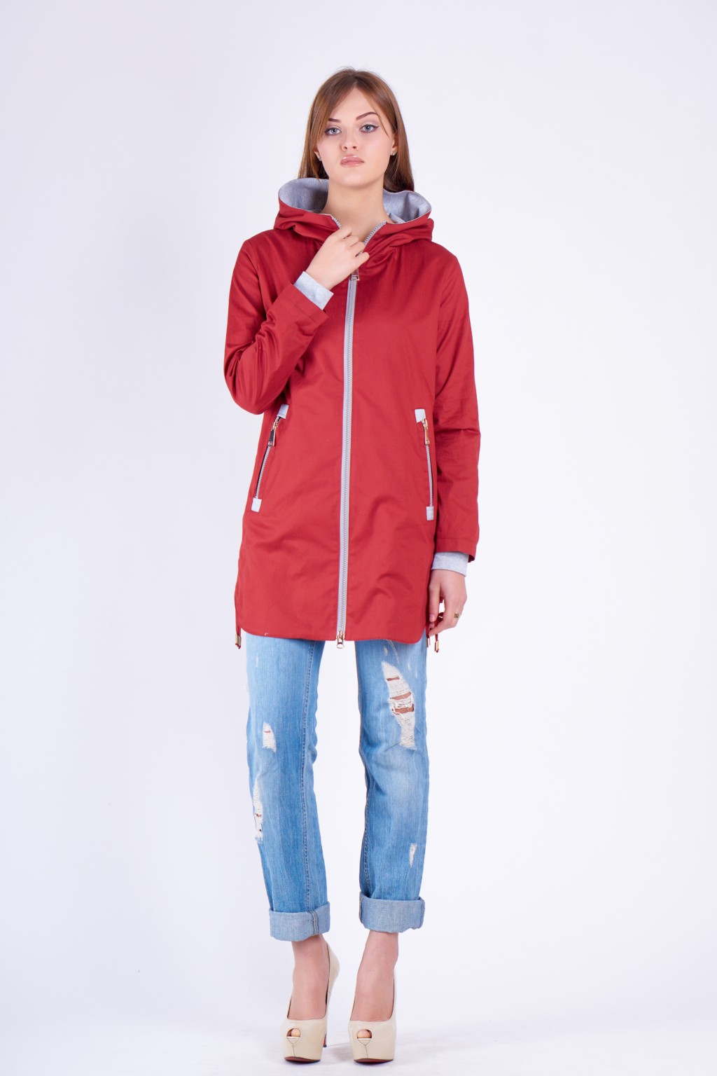 Демисезонный плащ Mila Nova С-67 терракот — изображение 2