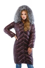 Зимняя куртка Mila Nova К-34 бордо — изображение 2