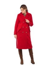 Демісезонне пальто Mila Nova ПВ-18 червоний - Зображення 2
